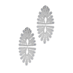 A pair of vintage-inspired Guipure Topaz earrings by Cremilde Bispo Jewellery adorned with diamonds, featuring a lace finesse design.