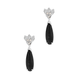 The Muse III Obsidian statement gemstone earrings