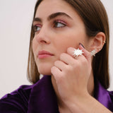 Flaming Star adjustable ring