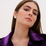 Half Flaming Star Earrings
