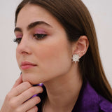 Flaming Star Earrings