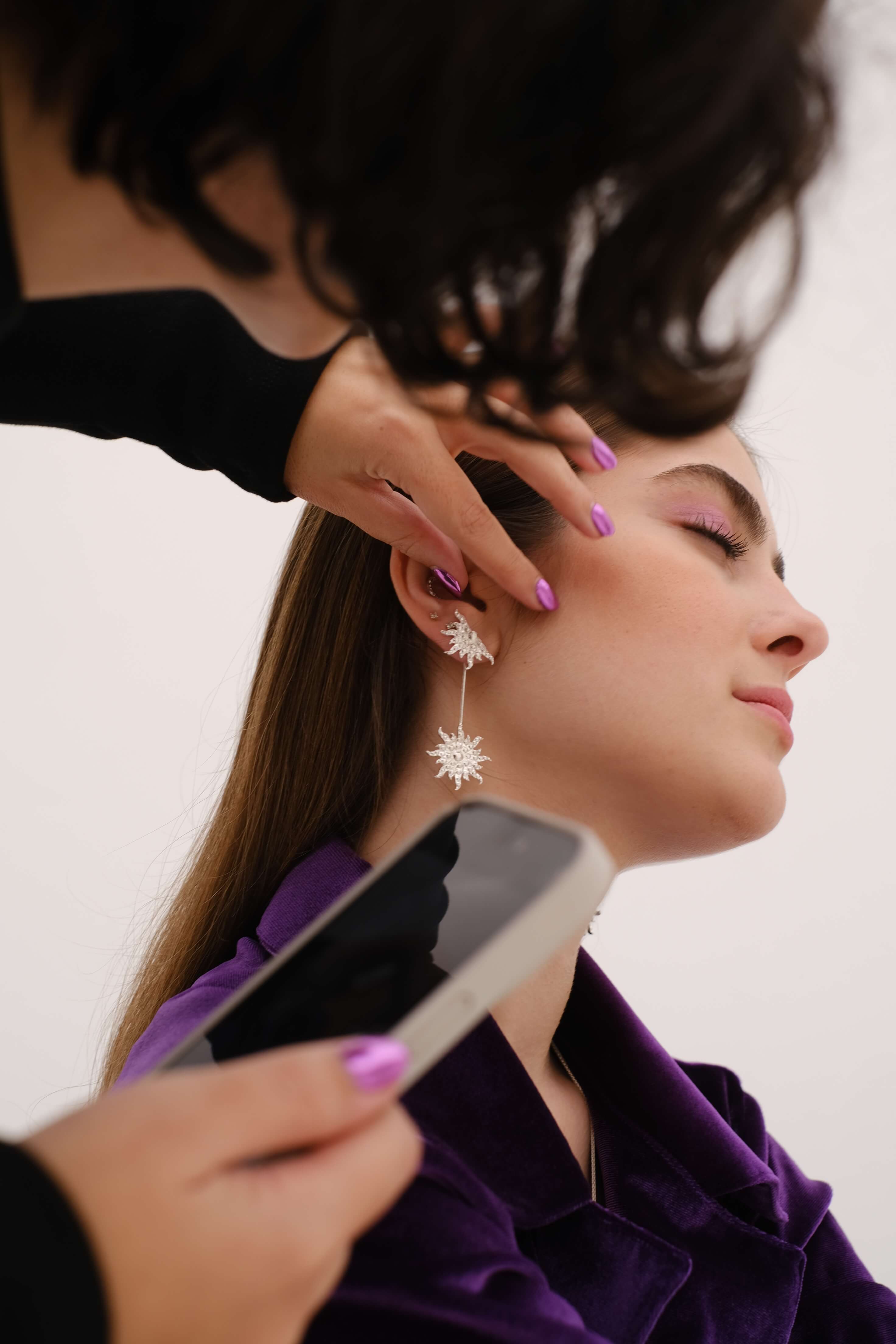Half Constellation Drop earrings