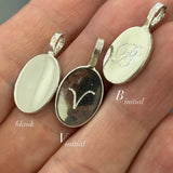 Oval Engraved Medal necklace