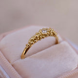 A timeless 18K GOLD Dots Diamond Ring by Cremilde Bispo Jewellery, exuding elegance.