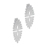 A stunning pair of Cremilde Bispo Jewellery Guipure Topaz earrings with diamonds, featuring a vintage-inspired design and lace finesse for an exquisite look.