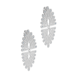 A stunning pair of Cremilde Bispo Jewellery Guipure Topaz earrings with diamonds, featuring a vintage-inspired design and lace finesse for an exquisite look.