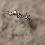 18k GOLD Cloud Diamonds Ring