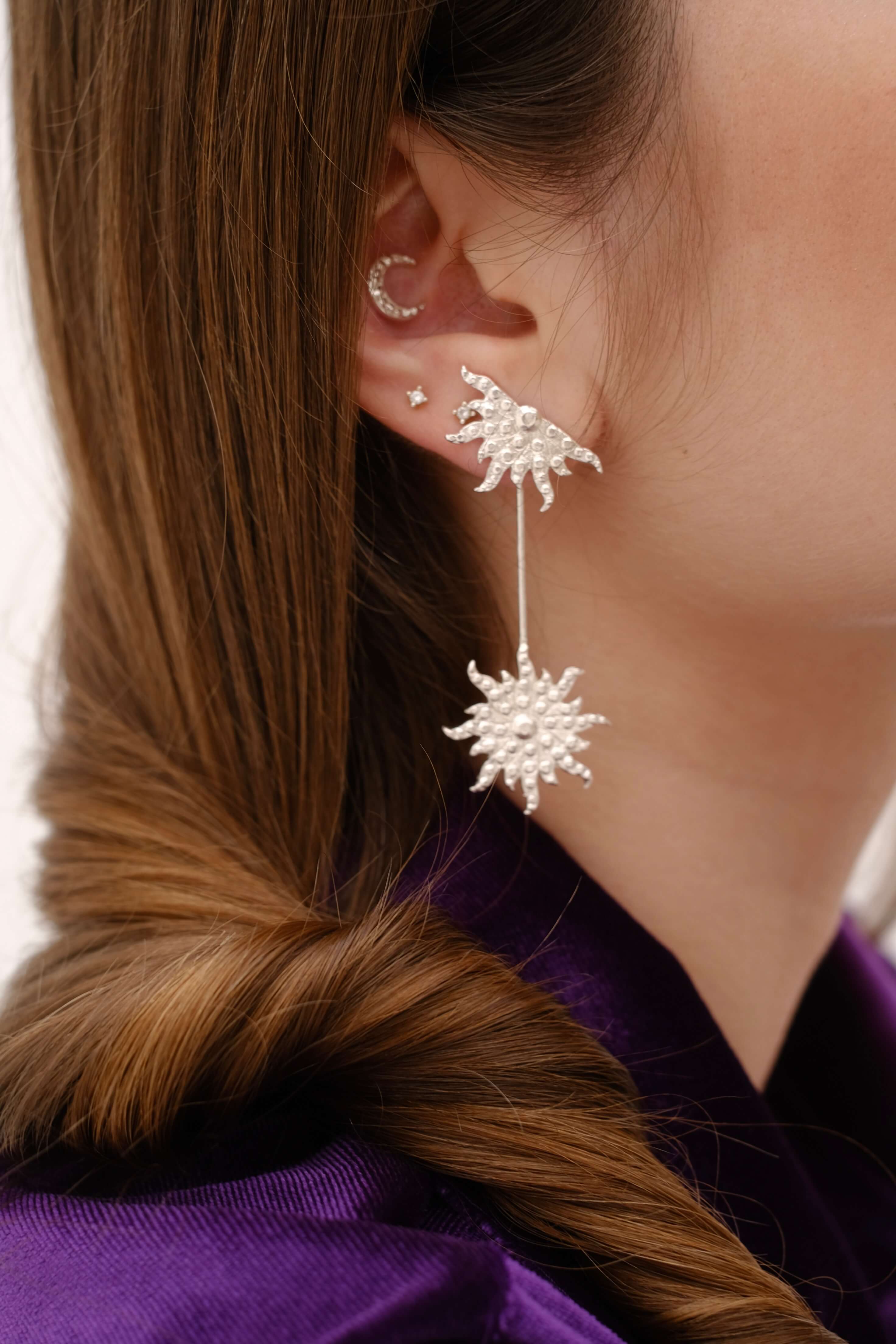 Half Constellation Drop earrings