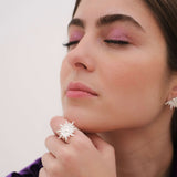 Flaming Star adjustable ring