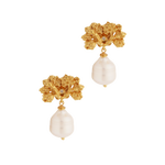 A pair of The Pearly Forest Earrings GP by Cremilde Bispo Jewellery with pearls.