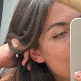 Tiny 18K solid Gold Cartilage hoop earring - 3mm to 6mm