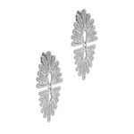 A pair of vintage-inspired silver earrings, The Guipure, adorned with a delicate flower design by Cremilde Bispo Jewellery.