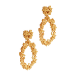 A pair of opulent Garden's Delight II GP hoop earrings from Cremilde Bispo Jewellery.