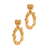 A pair of opulent Garden's Delight II GP hoop earrings from Cremilde Bispo Jewellery.